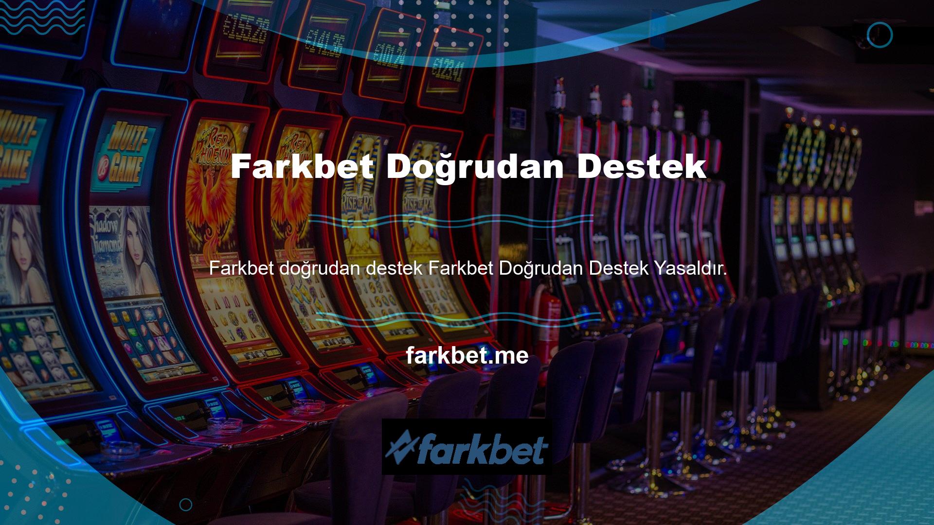 Farkbet Doğrudan mesajla desteklemek, sitenin ana sayfasına gitmek isteyenler için çok basittir ve sağ alt köşedeki canlı destek panelini göreceksiniz