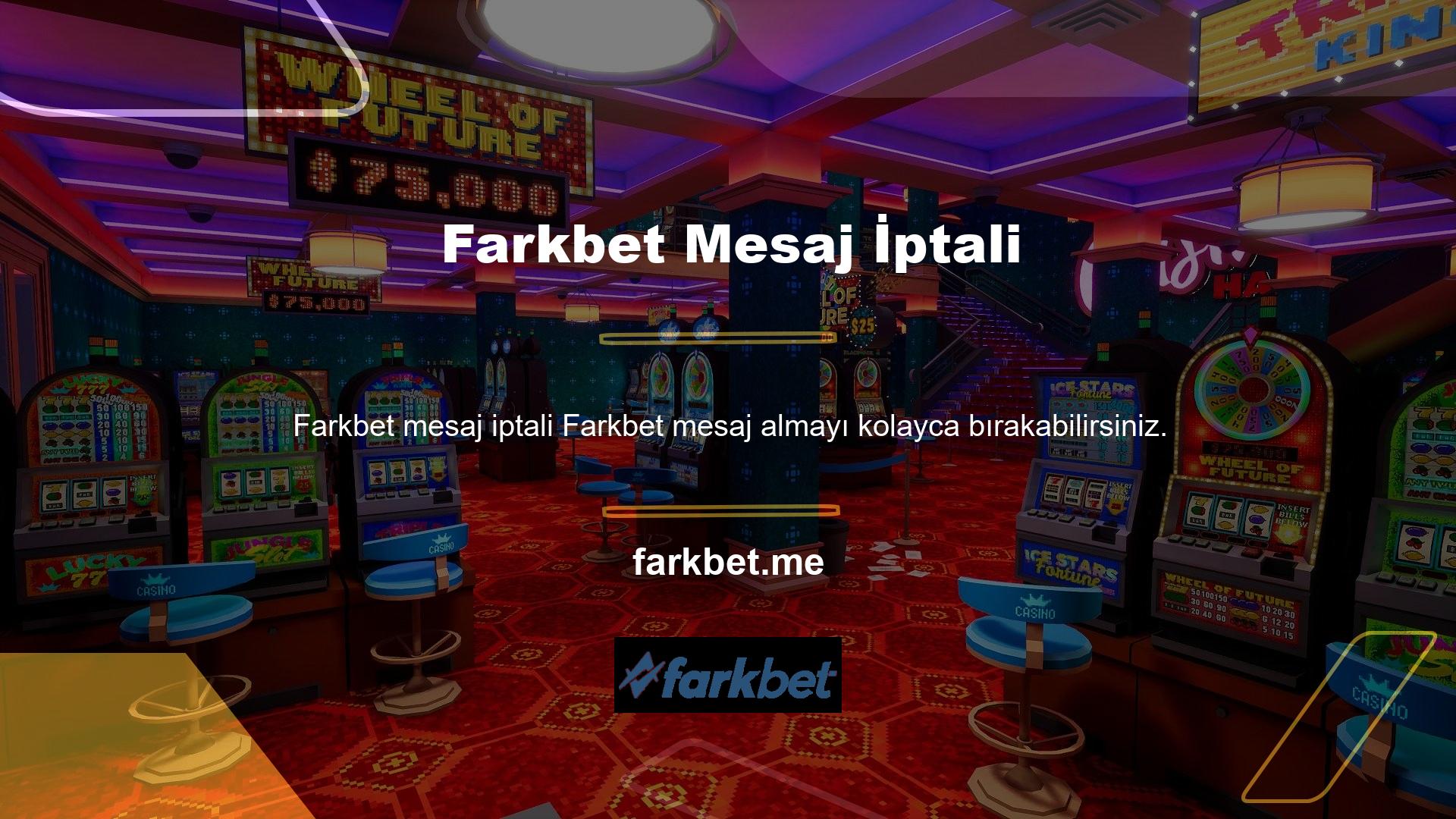 Casino siteleri mesajların ayrılmasını engelleyebilir